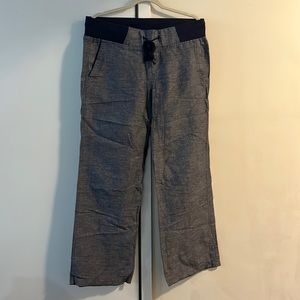 Blue linen pants